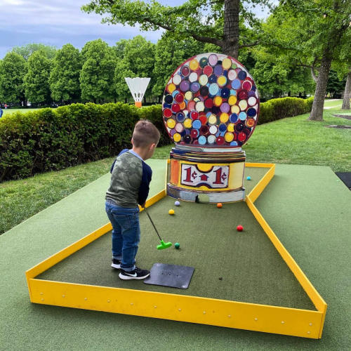 Putt Putt golf at the Nelson Atkins Museum of Art