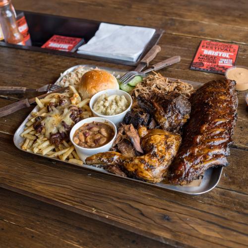 Plate of ribs from the Nashville Country Kitchen in Palm Springs