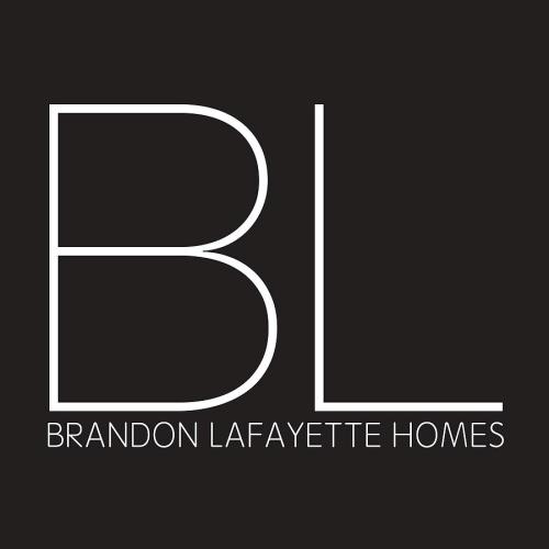 White logo on a black background with a large "BL" and underneath "Brandon Lafayette Homes."
