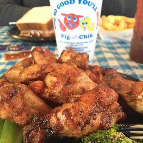 Change things up with an order of smoked wings from Pig N Chik in Sandy Springs