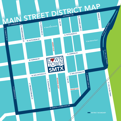 map of main street district