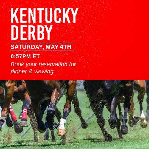 derby day promotional flyer