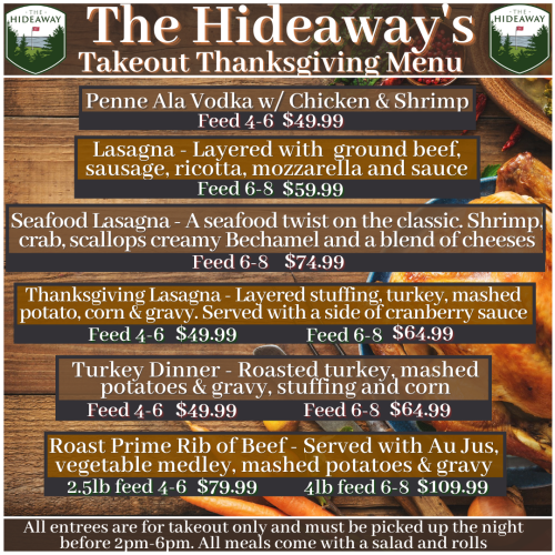The Hideaway Thanksgiving