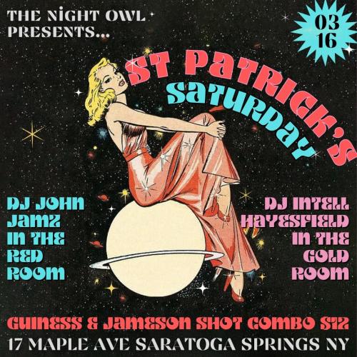 graphic promoting event at night owl
