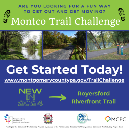 Graphic ad promoting the Montco Trail Challenge