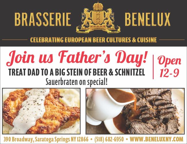 Brasserie Benelux Father's Day specials flyer