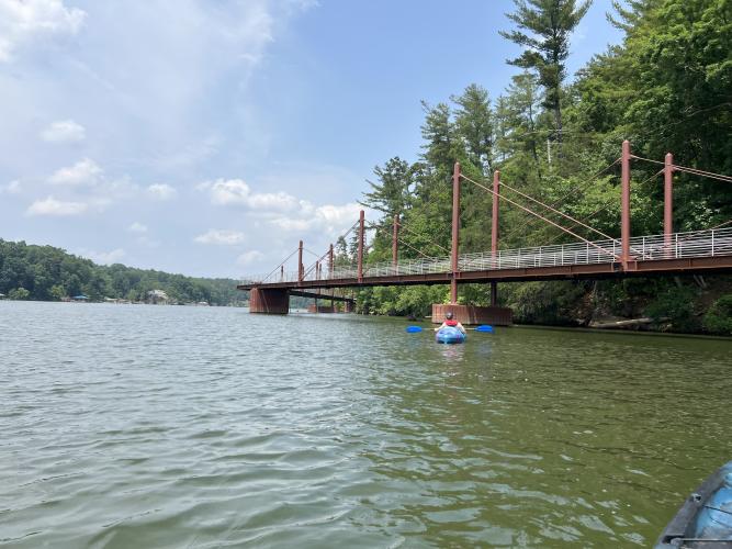 Kayaking on Lake Hickory