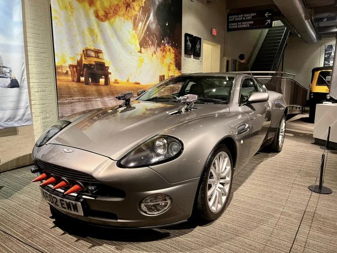 Bond car on display in museum