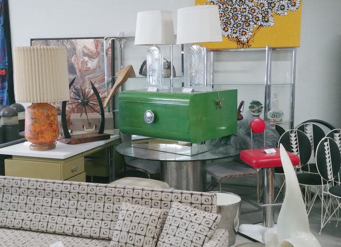 Inside Modernway vintage store in Palm Springs