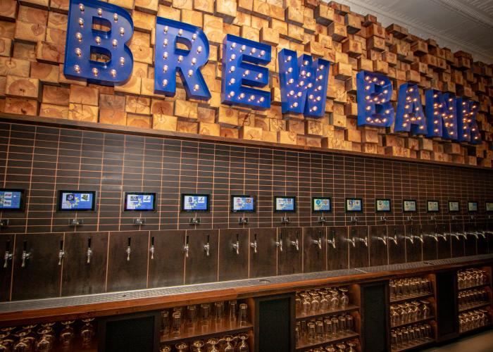 Brew Bank Beer Wall | Downtown Topeka, KS