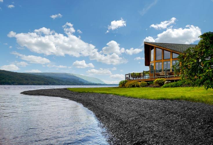 Finger Lakes Premier Property vacation rental overlooking lake