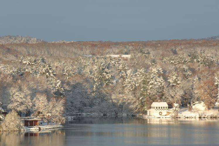 Lake Altoona first snow
