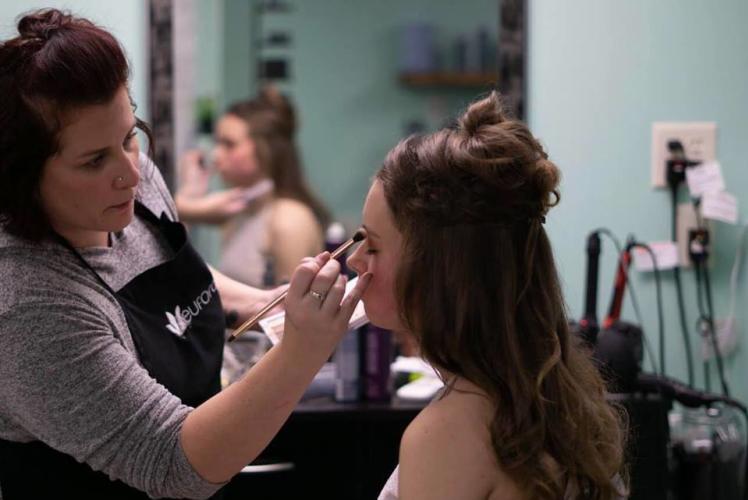 Indulge Salon and Spa: getting makeup down