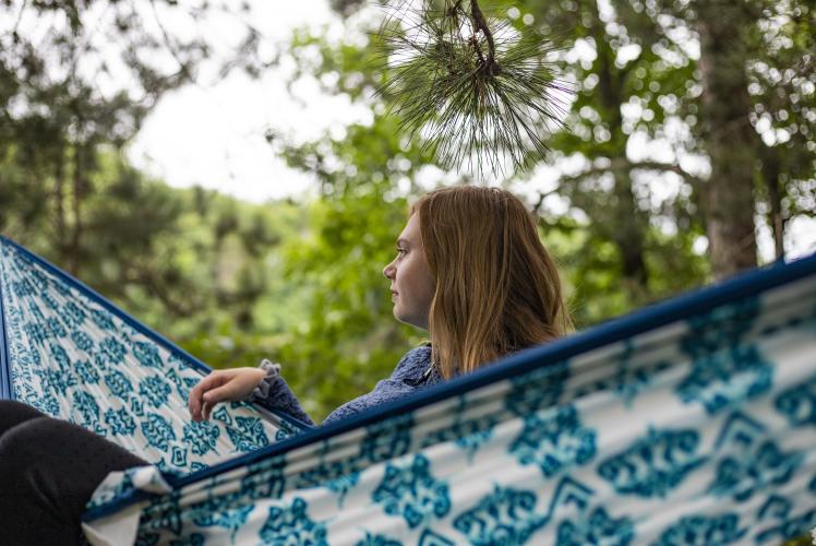 Hammocking in Domer park