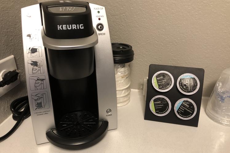 Keurig Coffeemakers in Guest Rooms