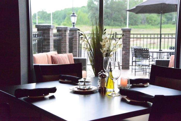 Overlooking Outdoor Dining at Johnny's Italian Steakhouse in Eau Claire, Wisconsin