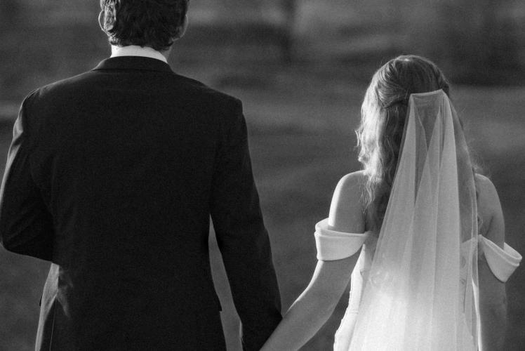 married couple B&W