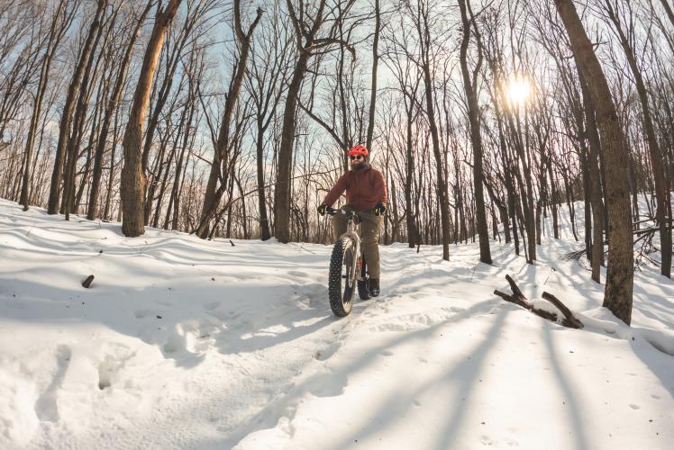 Winter Biking at Northwest Community Park