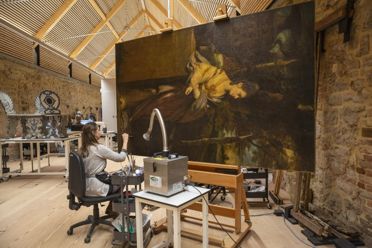 Two portraits commissioned by Saltram’s Parker family displayed together for the first time
