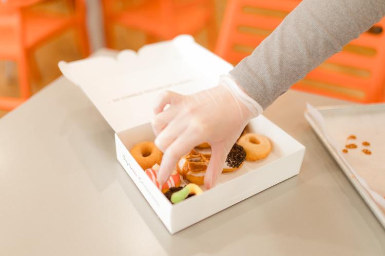 Orange Leaf mini donuts (Photo courtesy of Orange Leaf Avon's Facebook page)