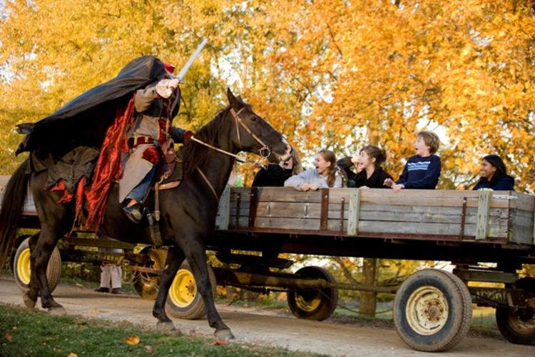 Headless Horseman at Conner Prairie in Fishers for Halloween