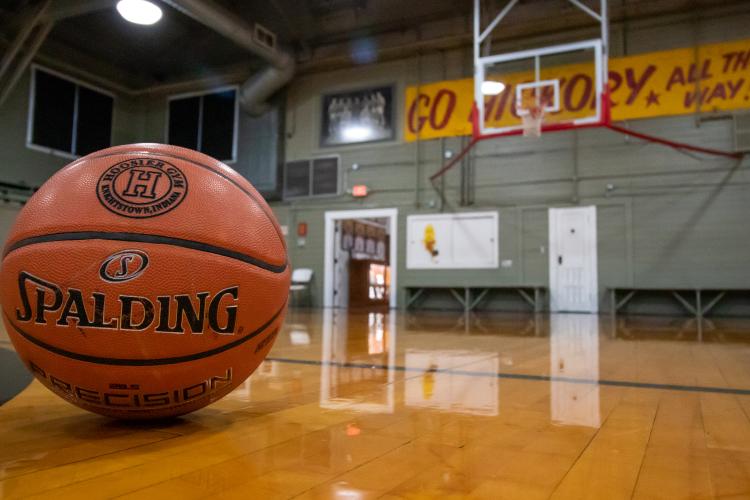Hoosier Gym with Basketball