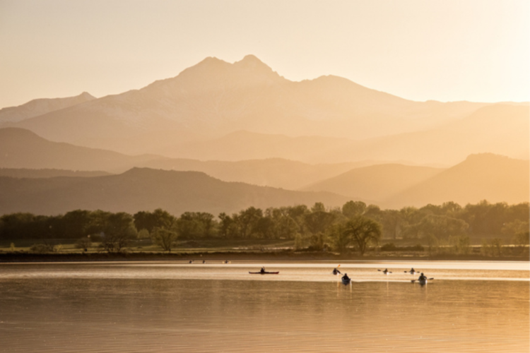 Kayakers on McIntosh Lake