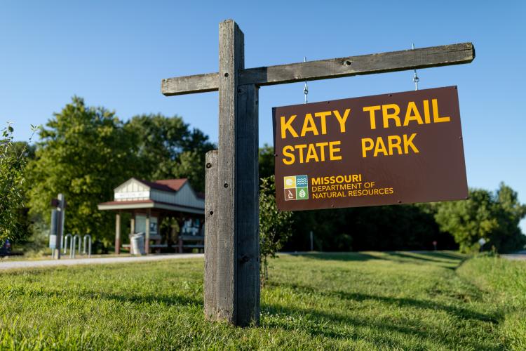 Katy Trail State Park Sign