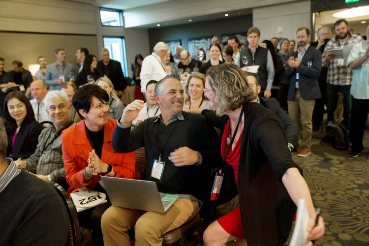 Auction crowd