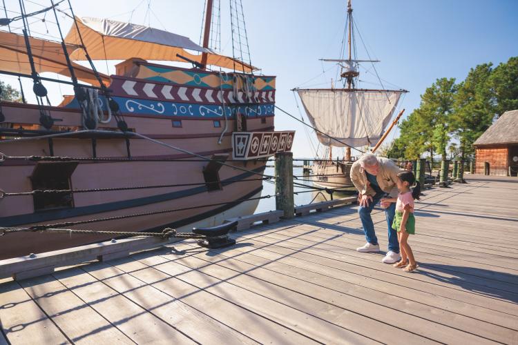 Jamestown Ships Multi-Generational Family