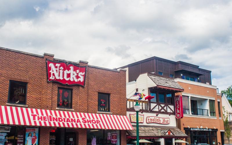 Storefront Of Nick's In Bloomington, IN