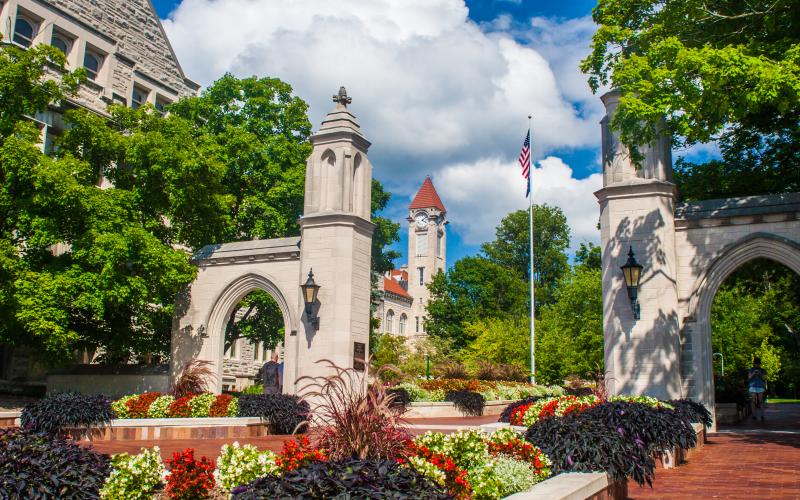 IU's Sample Gates during a sunny summer day