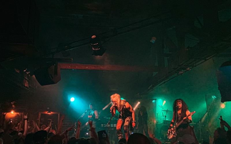 Hairbangers Ball performing at The Bluebird