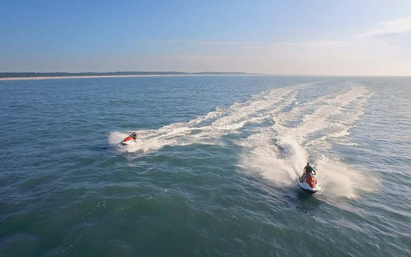 Jet Skis on ocean/waterway