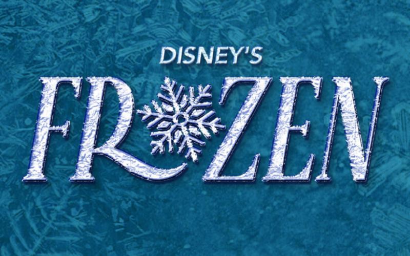 An image promotes the Disney Frozen musical
