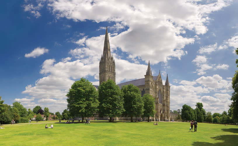 Exterior of Salisbury Cathedral in Wiltshire, near Bristol - credit Ash Mills