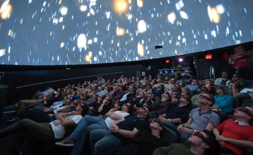 Audience inside the Planetarium at We The Curious Bristol - credit Lee Pullen