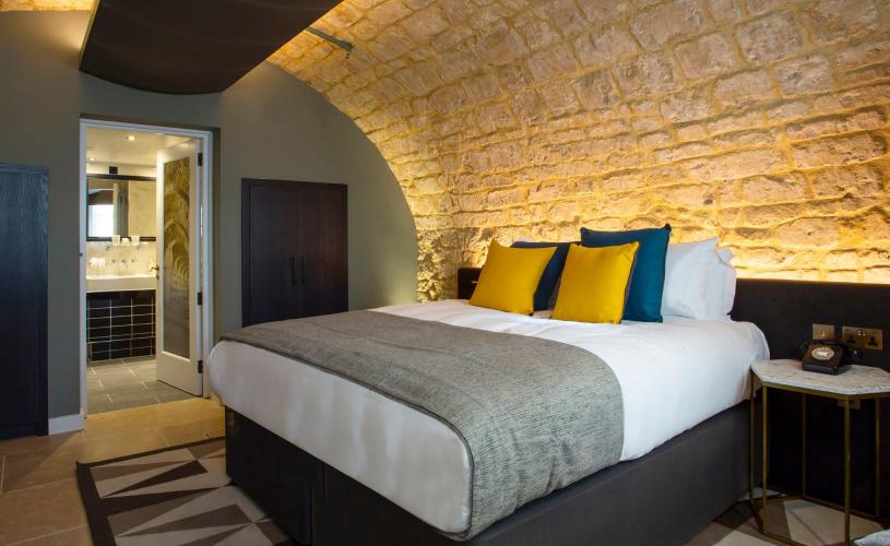 Vault bedroom at Hotel Indigo Bath