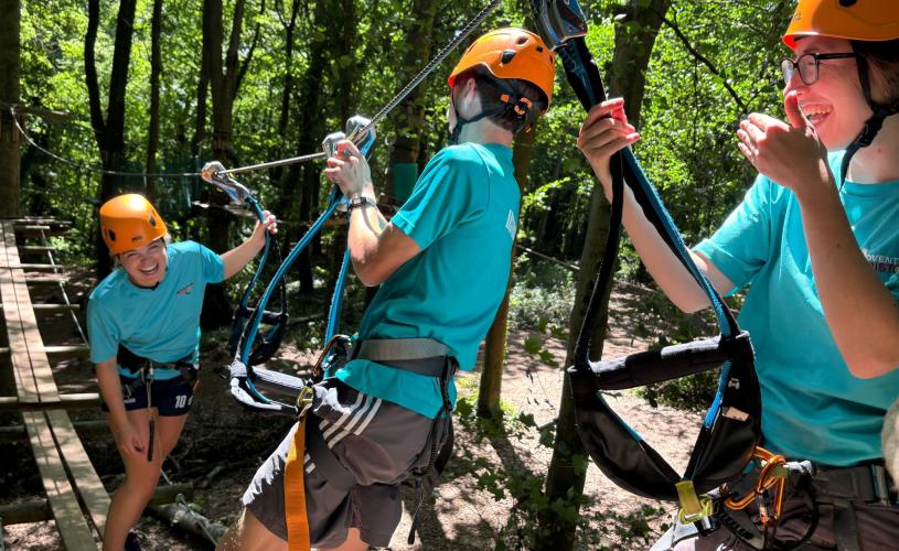 Tree top high ropes course - credit Adventure Bristol