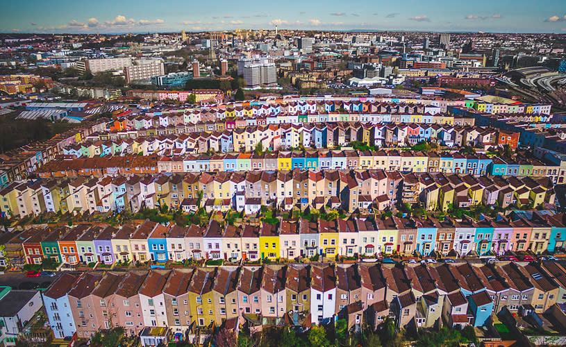 Aerial view of Totterdown, Bristol - credit Joshua Perrett