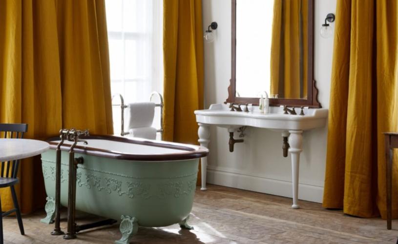 Freestanding Bath in Bedroom at Artist Residence Boutique hotel in Bristol