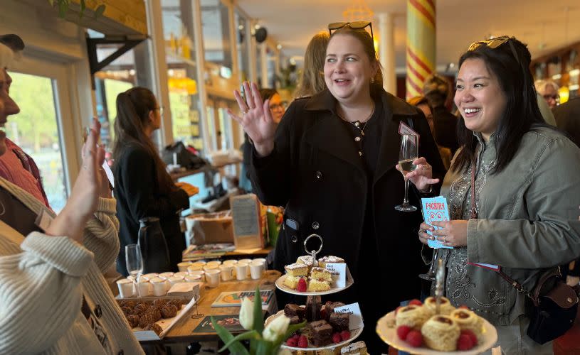 People talking at food and drink event - credit Visit West