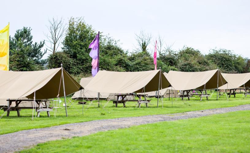Camping at Avon Valley Adventure and Wildlife Park - credit Avon Valley Adventure and Wildlife Park