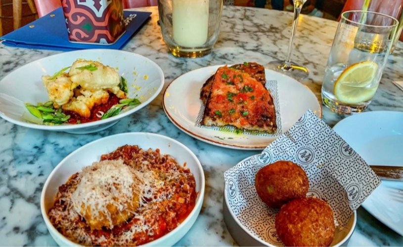 Four small plates on a table at Bar 44 in Clifton, West Bristol - credit Bar 44