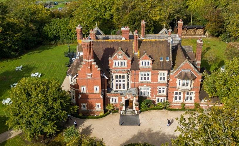 Berwick Lodge Aerial view - CREDIT Richard Lewis Photography