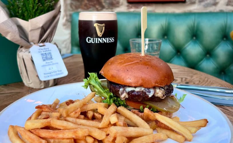 Six Nations burger at Lock Keeper in Keynsham - credit Youngs, The Lock Keeper
