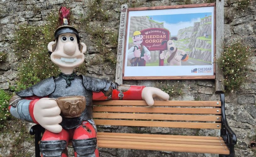 Gromit Unleashed 3 - Wallace Aurelius at Cheddar Gorge - credit Cheddar Gorge & Caves