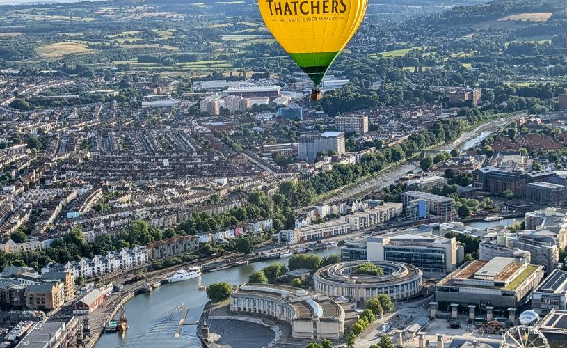 First Flight Ballooning over Bristol - credit First Flight Ballooning