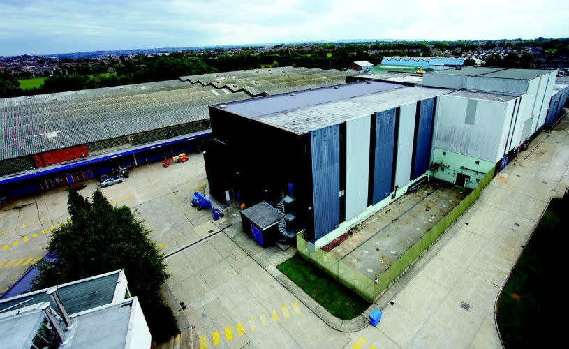 An aerial view of the exterior of The Bottle Yard Studios in Hengrove, South Bristol - credit The Bottle Yard Studios
