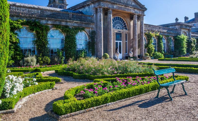A view of the exterior of Bowood House in Wiltshire, credit Anna Stowe
